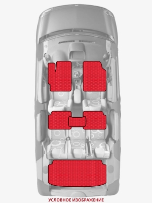 ЭВА коврики «Queen Lux» комплект для Chevrolet Aveo 3-door